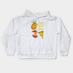 Food with an attitude Kids Hoodie